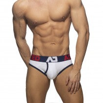 ADDICTED - 2 PACK OPEN FLY COTTON BRIEF NAVY | BLACK - ADDICTED SA
