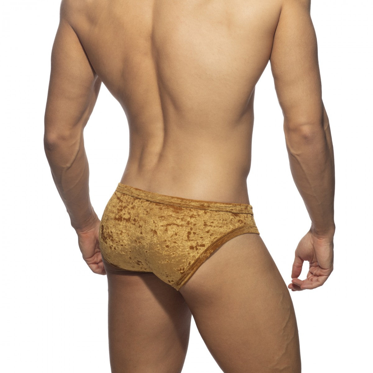 Addicted Velvet Shady Bikini Brief - Mustard - ADDICTED SA