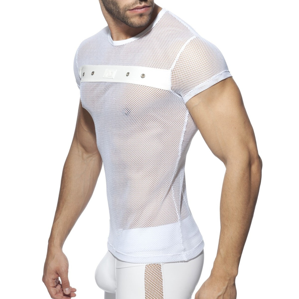 AD Fetish - ADDICTED Fetish Mesh Mixed T-Shirt