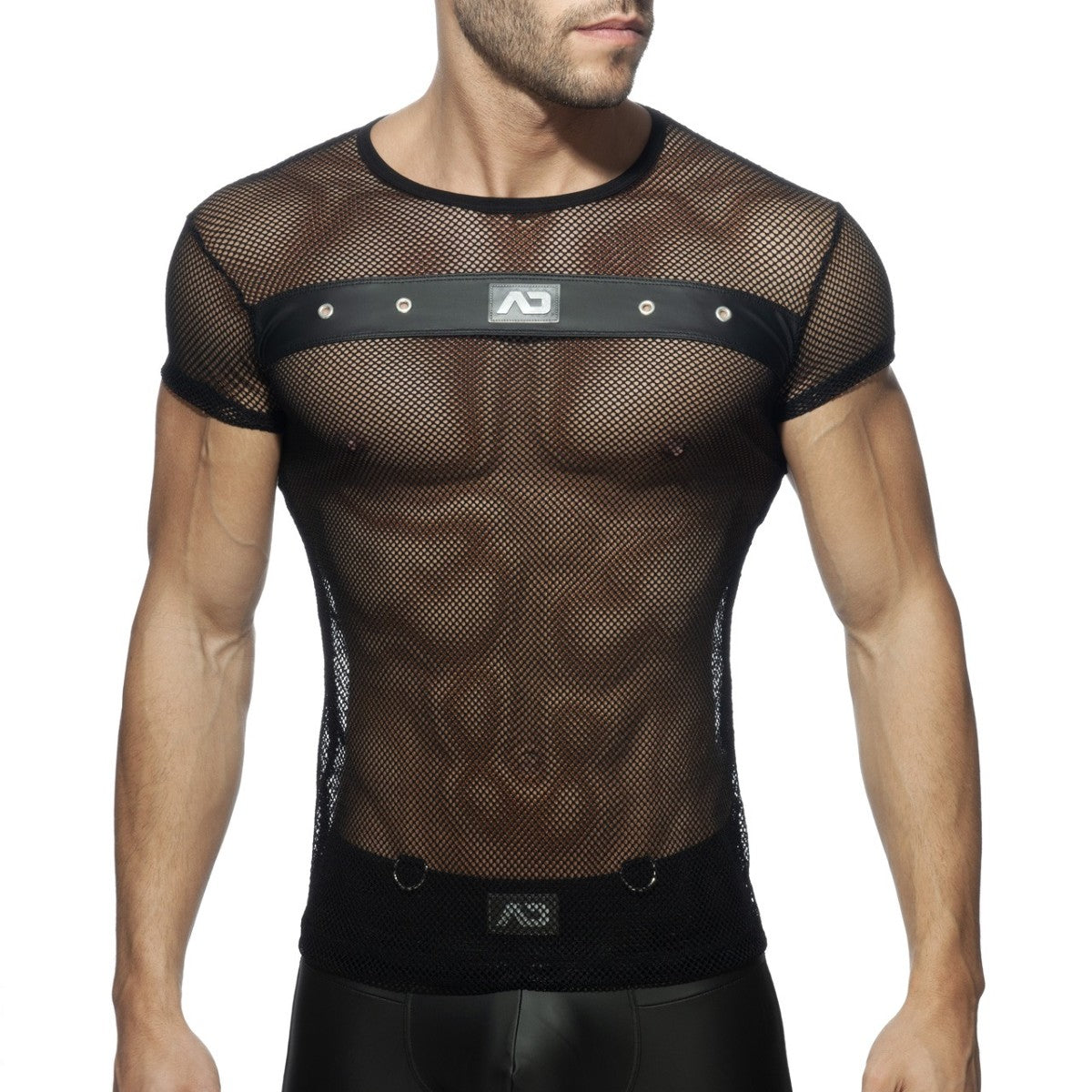 AD Fetish - ADDICTED Fetish Mesh Mixed T-Shirt