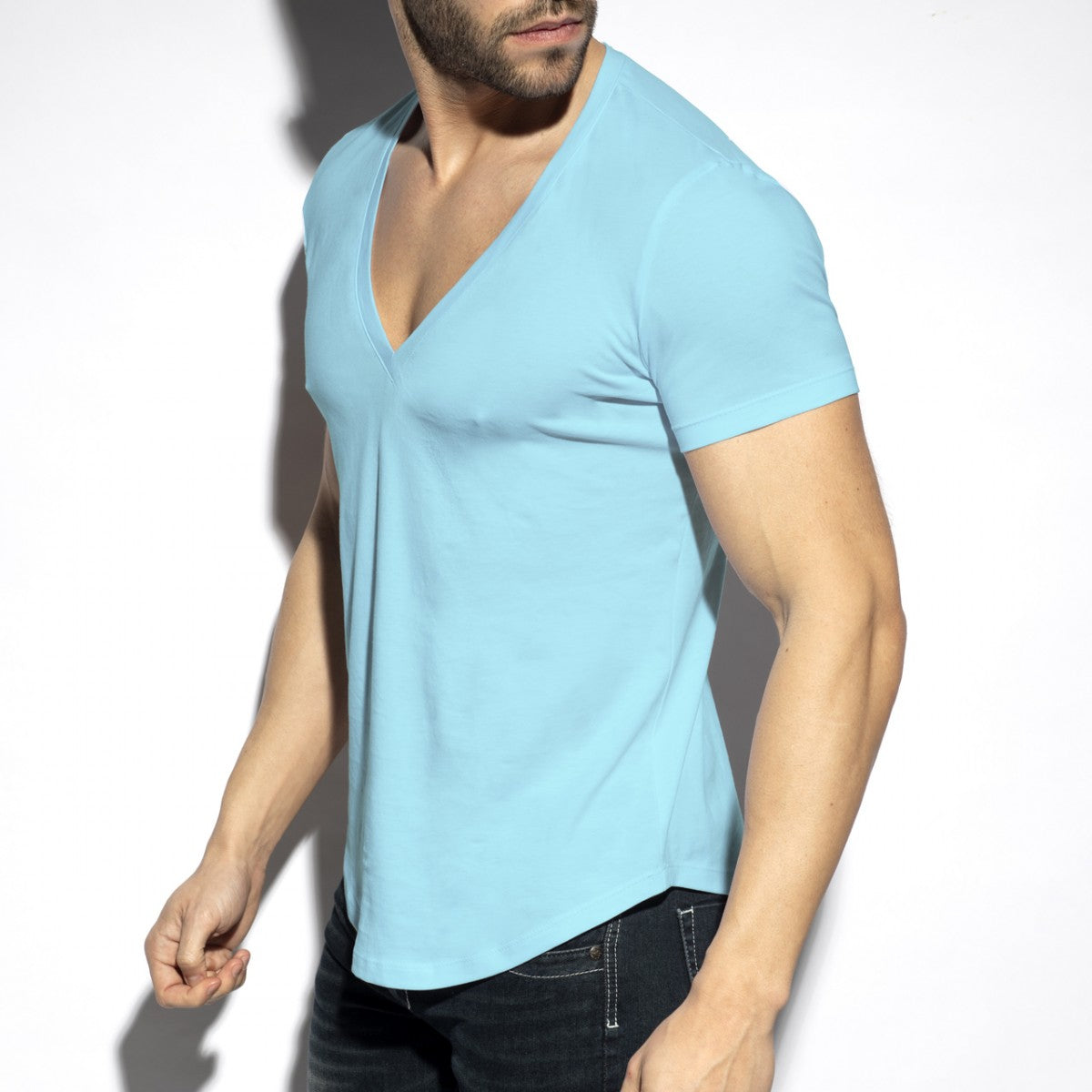 ES Collection Deep V-Neck T-Shirt
