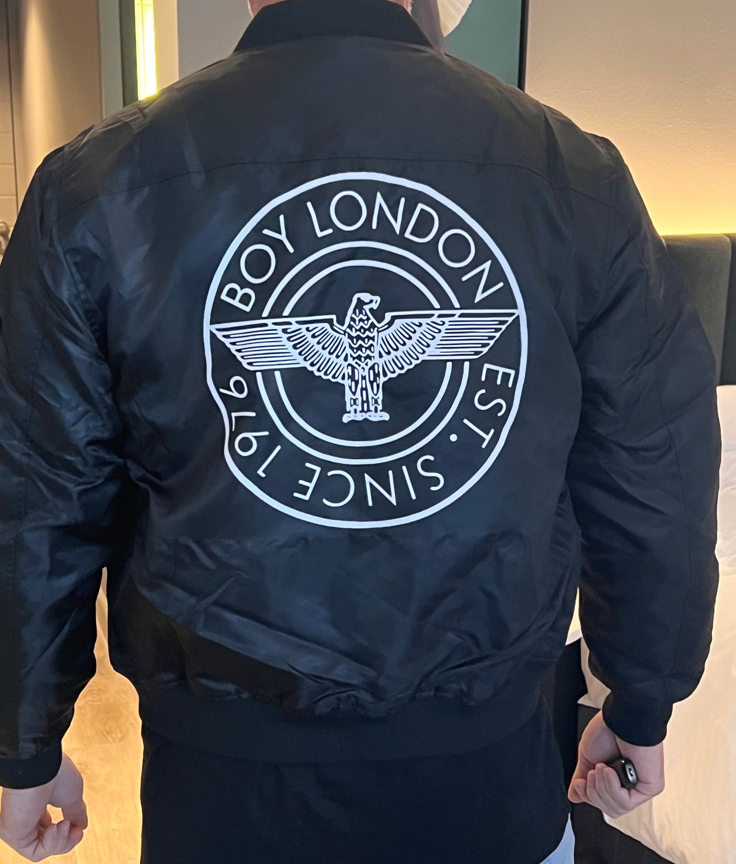 BOY LONDON - MEN’S BLACK BOMBER JACKET - ADDICTED SA