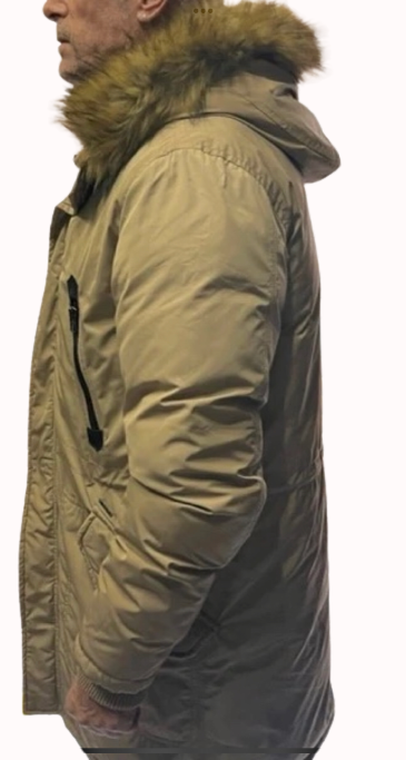 DIESEL LONG COAT WITH DETACHABLE FUR TRIM - ADDICTED SA