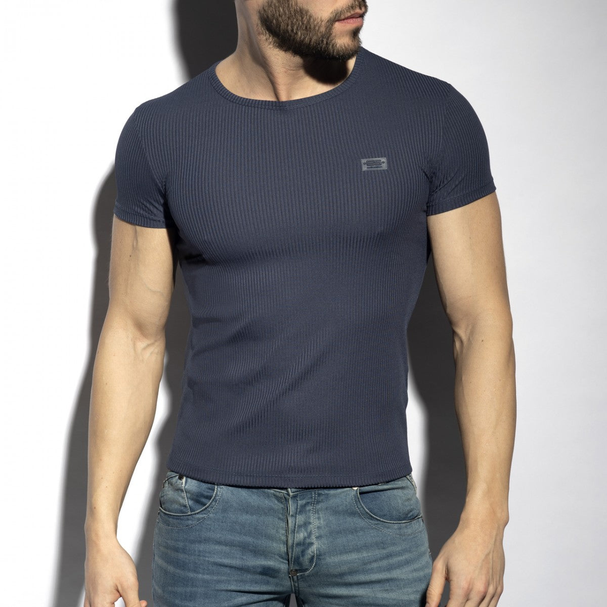 ES Collection Recycled Rib U-Neck T-Shirt
