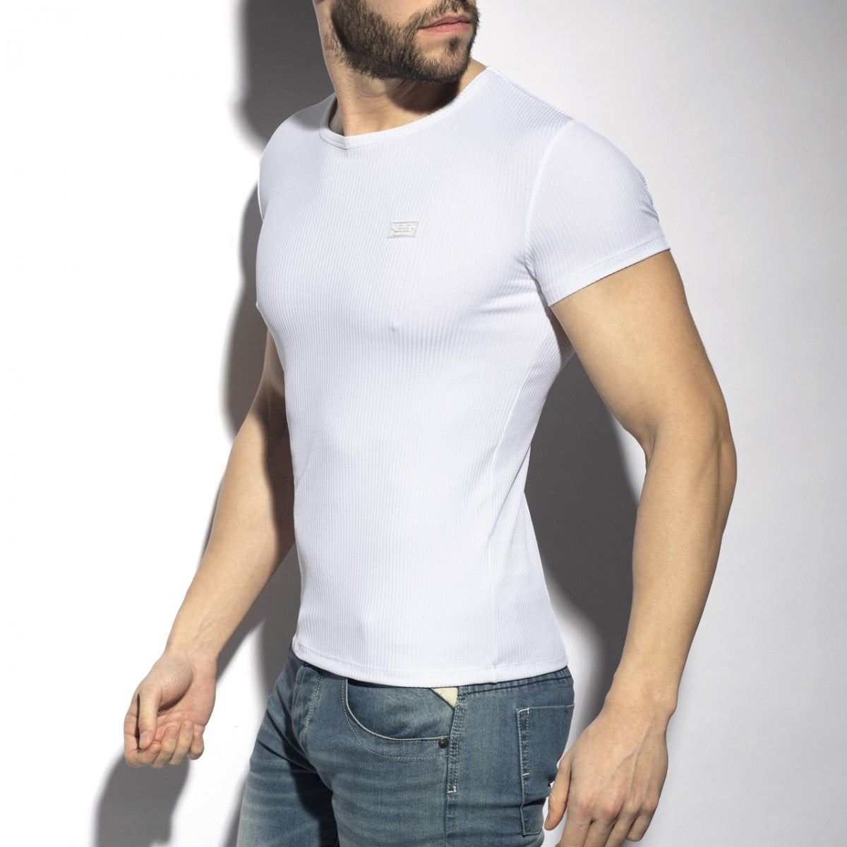 ES Collection Recycled Rib U-Neck T-Shirt