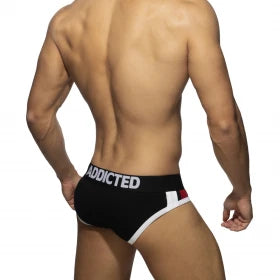 ADDICTED PACK UP SPORT BRIEF - BLACK - ADDICTED SA