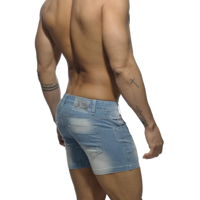 ADDICTED SHORT JEANS - BLUE - ADDICTED SA