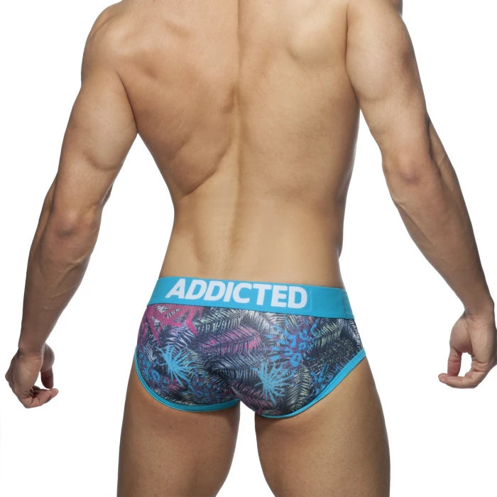 ADDICTED 3 PACK TROPICAL MESH BRIEF WITH SUPPORTIVE POUCH - ADDICTED SA