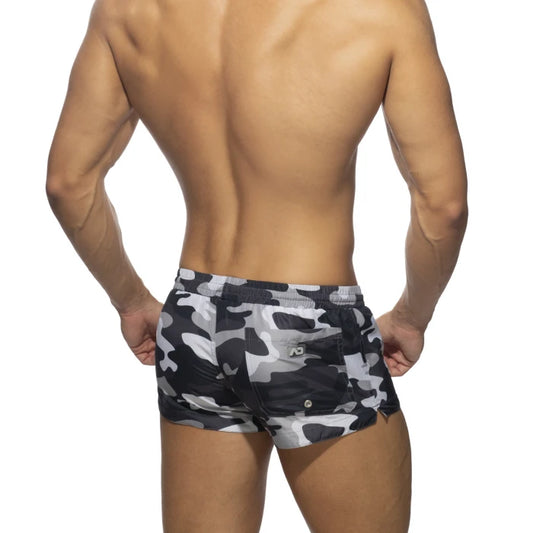 ADDICTED CAMO SWIM SHORTS - GREY CAMOUFLAGE - ADDICTED SA