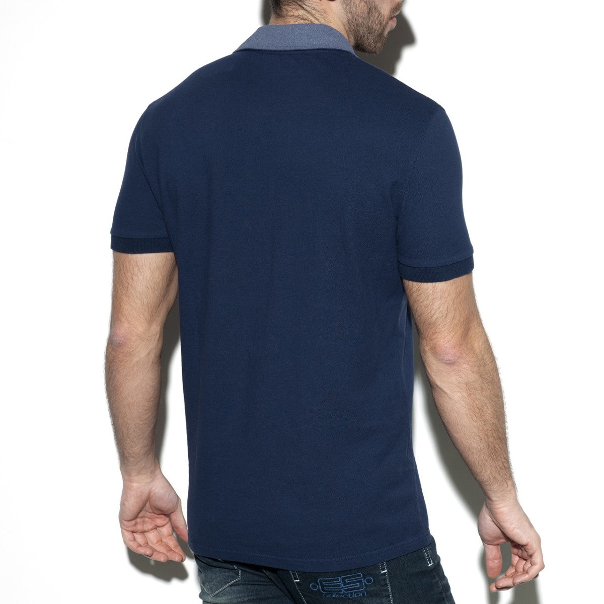 ES COLLECTION LOGO BASIC POLO - NAVY - ADDICTED SA