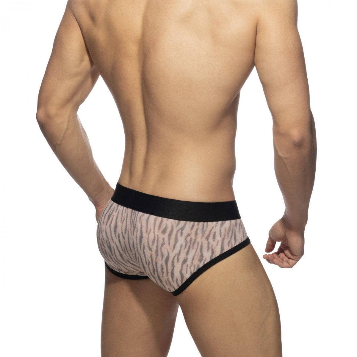 ADDICTED TIGER PRINT BRIEF - BEIGE - ADDICTED SA