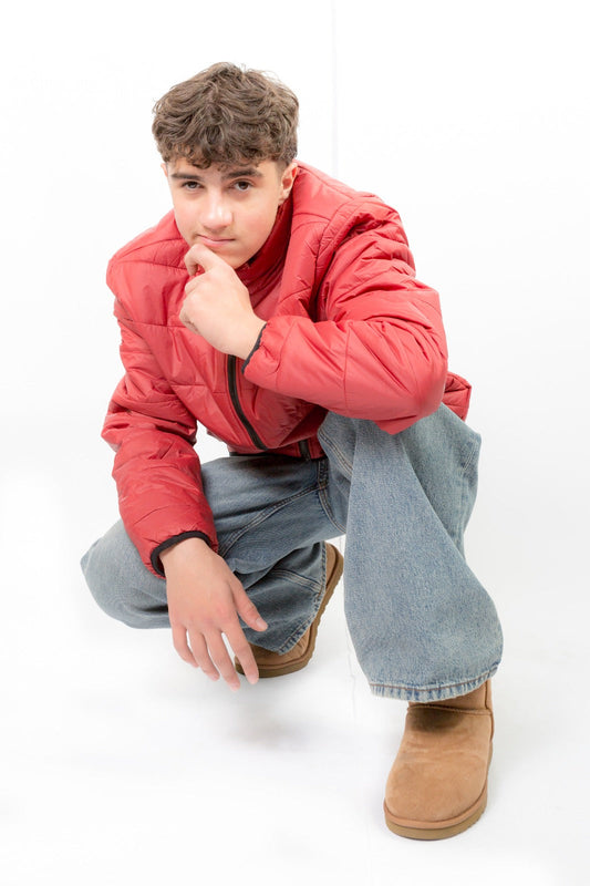 True Religion Solid Puffer - Ruby Red - ADDICTED SA