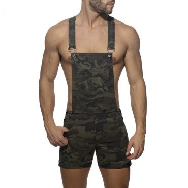 ADDICTED REMOVABLE OVERALL CAMO JEANS - ADDICTED SA