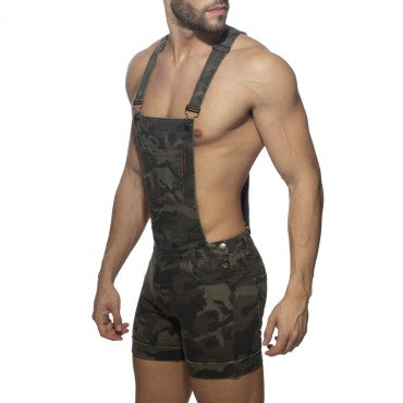 ADDICTED REMOVABLE OVERALL CAMO JEANS - ADDICTED SA