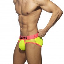ADDICTED 3 PACK NEON MESH BRIEF - ADDICTED SA