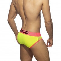 ADDICTED 3 PACK NEON MESH BRIEF