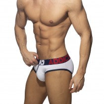 ADDICTED - 3 PACK OPEN FLY COTTON BRIEF GREEN | NAVY | YELLOW - ADDICTED SA
