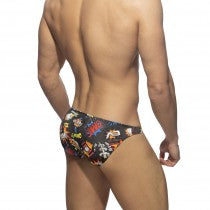 ADDICTED COMIC BIKINI BRIEF -BLACK - ADDICTED SA