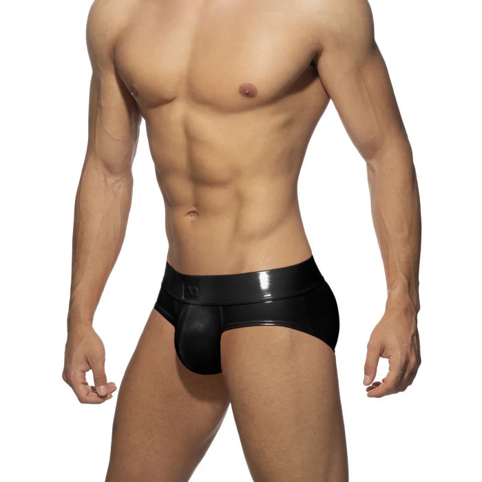 Addicted Neon Shiny Brief - Black - ADDICTED SA