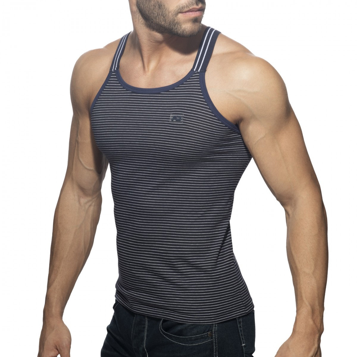 Addicted Sailor Mini Stripes Tank Top - Navy - ADDICTED SA