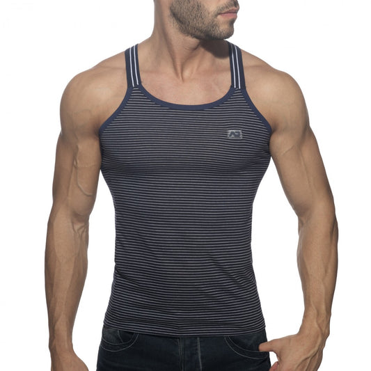 Addicted Sailor Mini Stripes Tank Top - Navy - ADDICTED SA