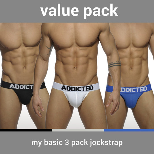 ADDICTED "MY BASIC" 3 PACK JOCK