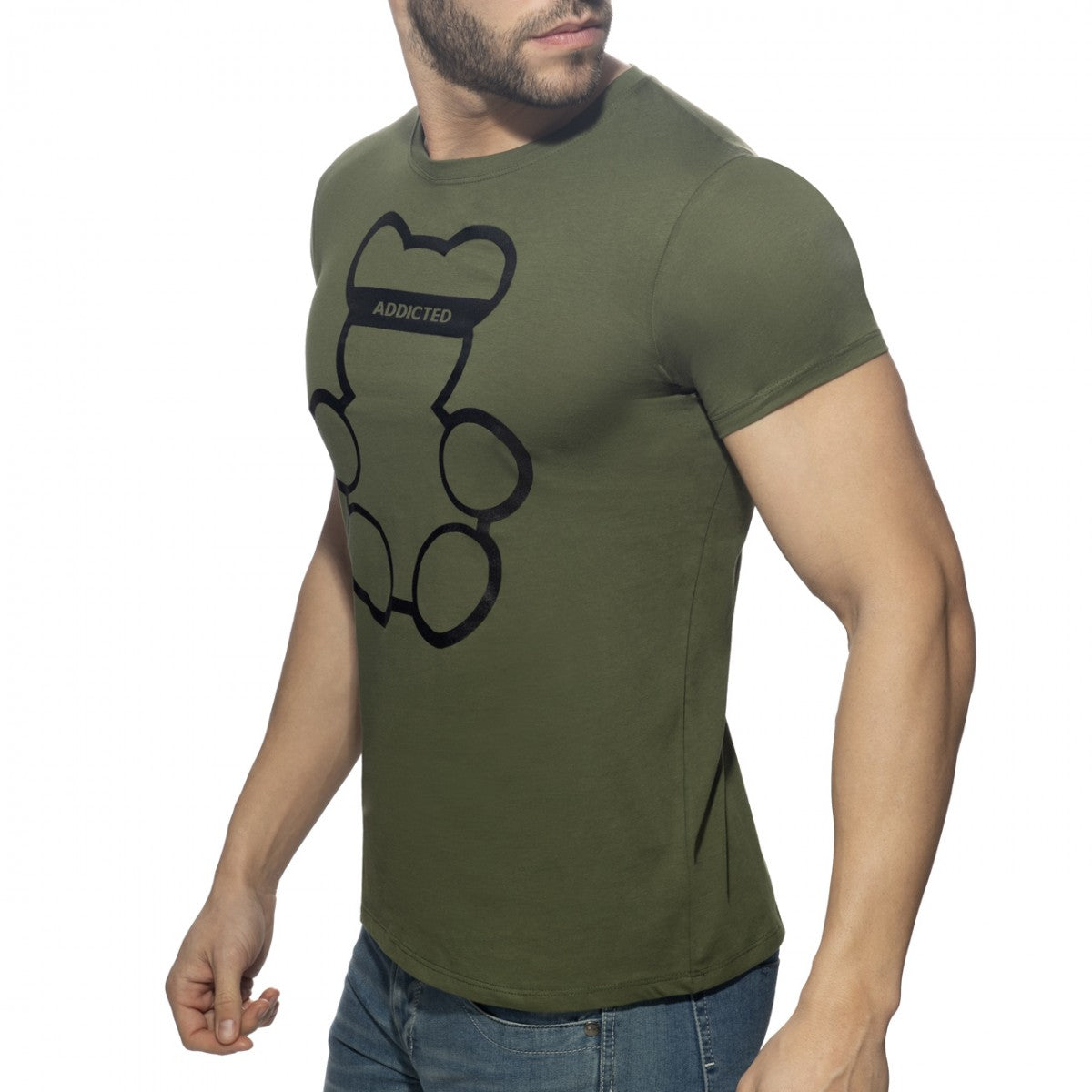 Addicted Bear Round Neck T-Shirt - ADDICTED SA