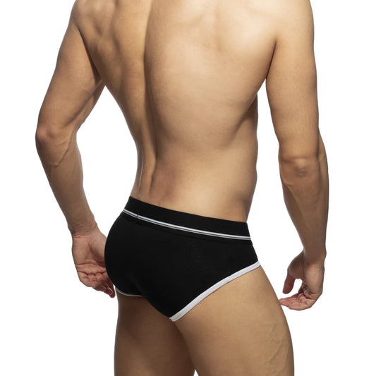 Addicted 2 Pack Cotton Brief Black | Turquoise