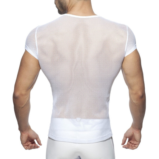 AD Fetish - ADDICTED Fetish Mesh Mixed T-Shirt - ADDICTED SA