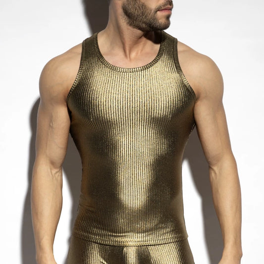 ES Collection Art Deco Metallic Tank Top - ADDICTED SA