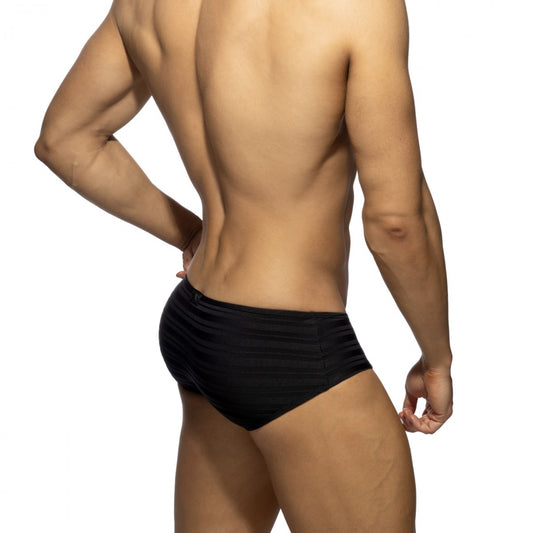 Addicted Black Stripes Brief