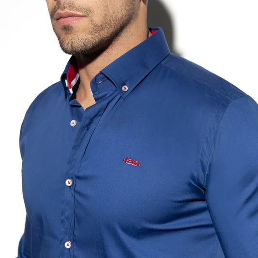 ES Collection Button Packet Shirt - Navy - ADDICTED SA