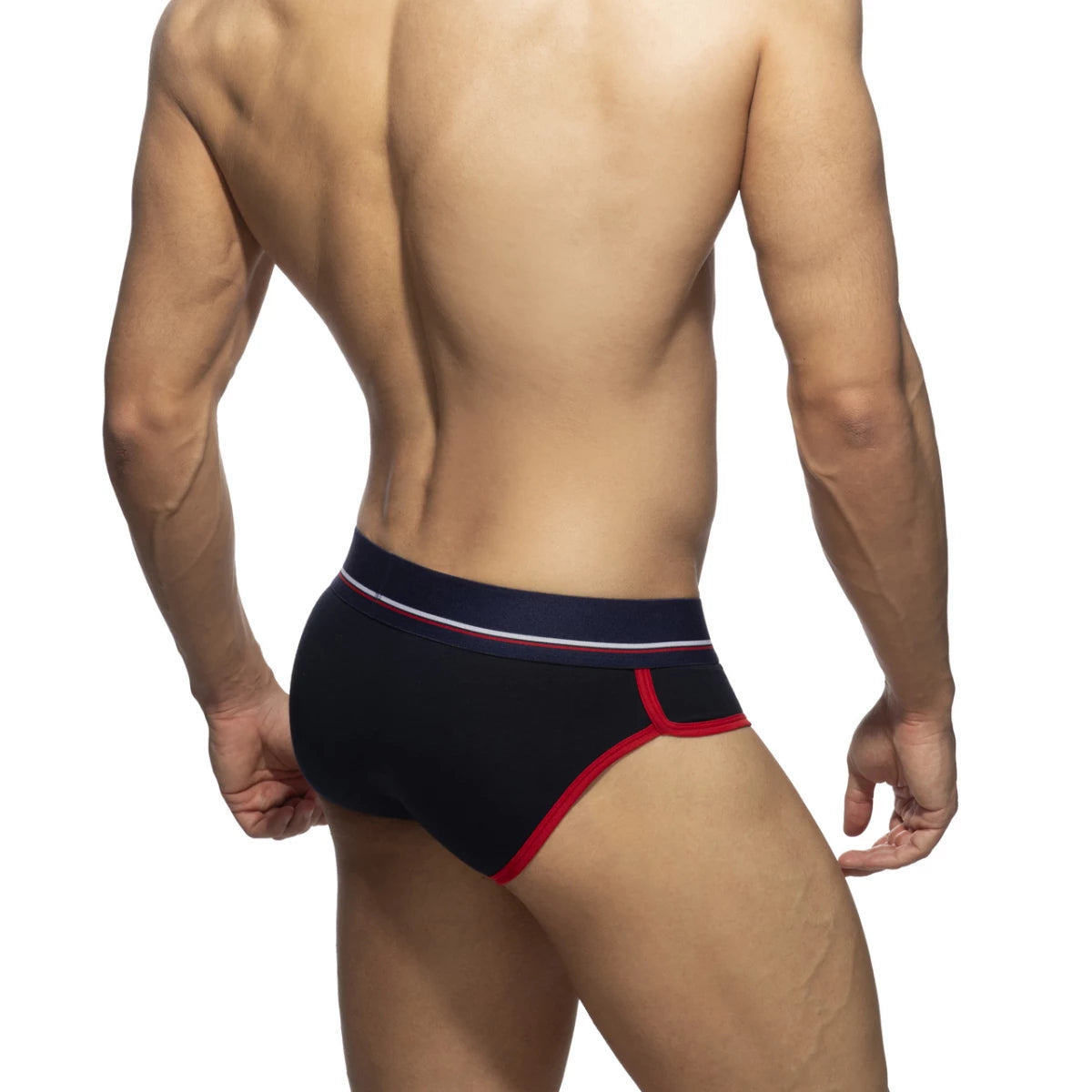 Addicted 2 Pack Cotton Curve Brief White | Navy