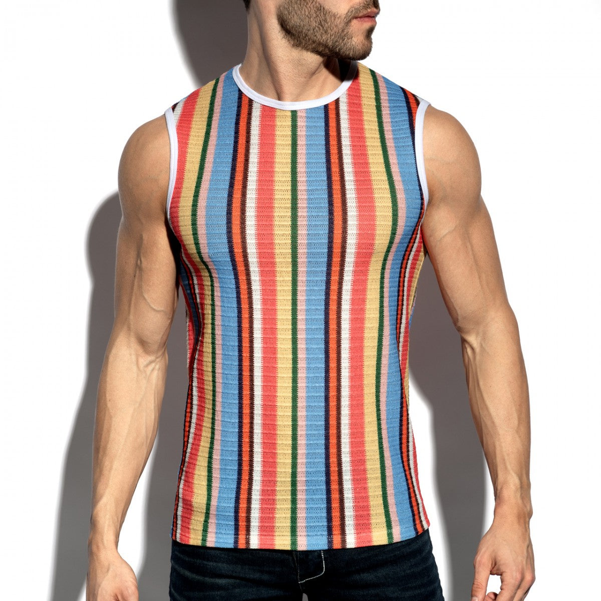 ES Gelato Stripe Wide Tank Top