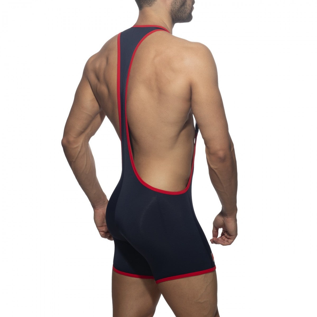 Addicted Rainbow Tape Wrestling Suit