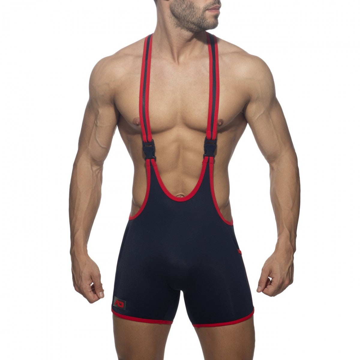 Addicted Rainbow Tape Wrestling Suit
