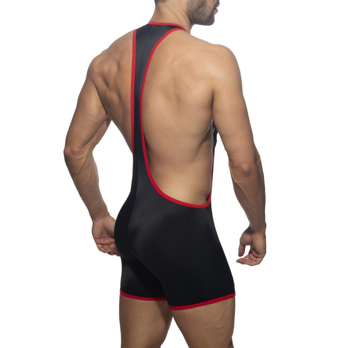 Addicted Rainbow Tape Wrestling Suit