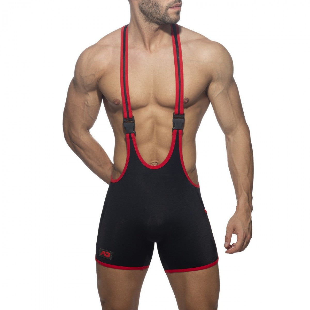 Addicted Rainbow Tape Wrestling Suit