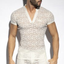 ES COLLECTION Spider V-Neck Polo Shirt