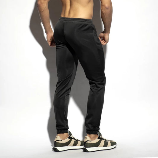 ES Collection Zip Pockets Plain Pants Black - ADDICTED SA