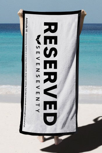 "RESERVED" BEACH TOWEL