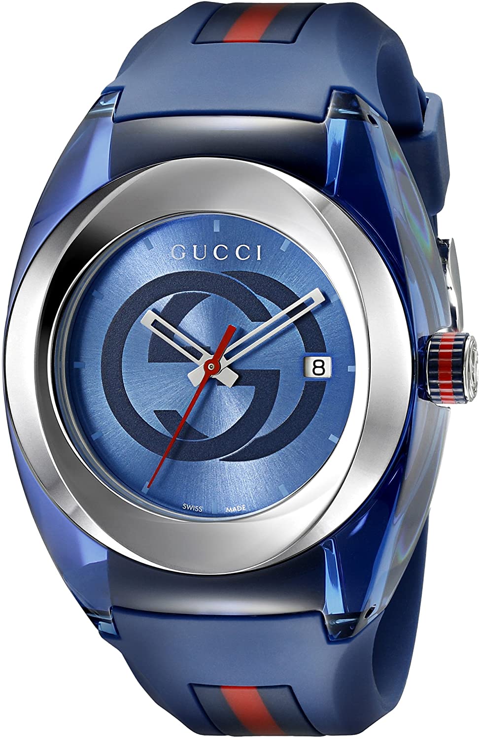 Gucci Sync XXL - Blue Rubber Band Watch