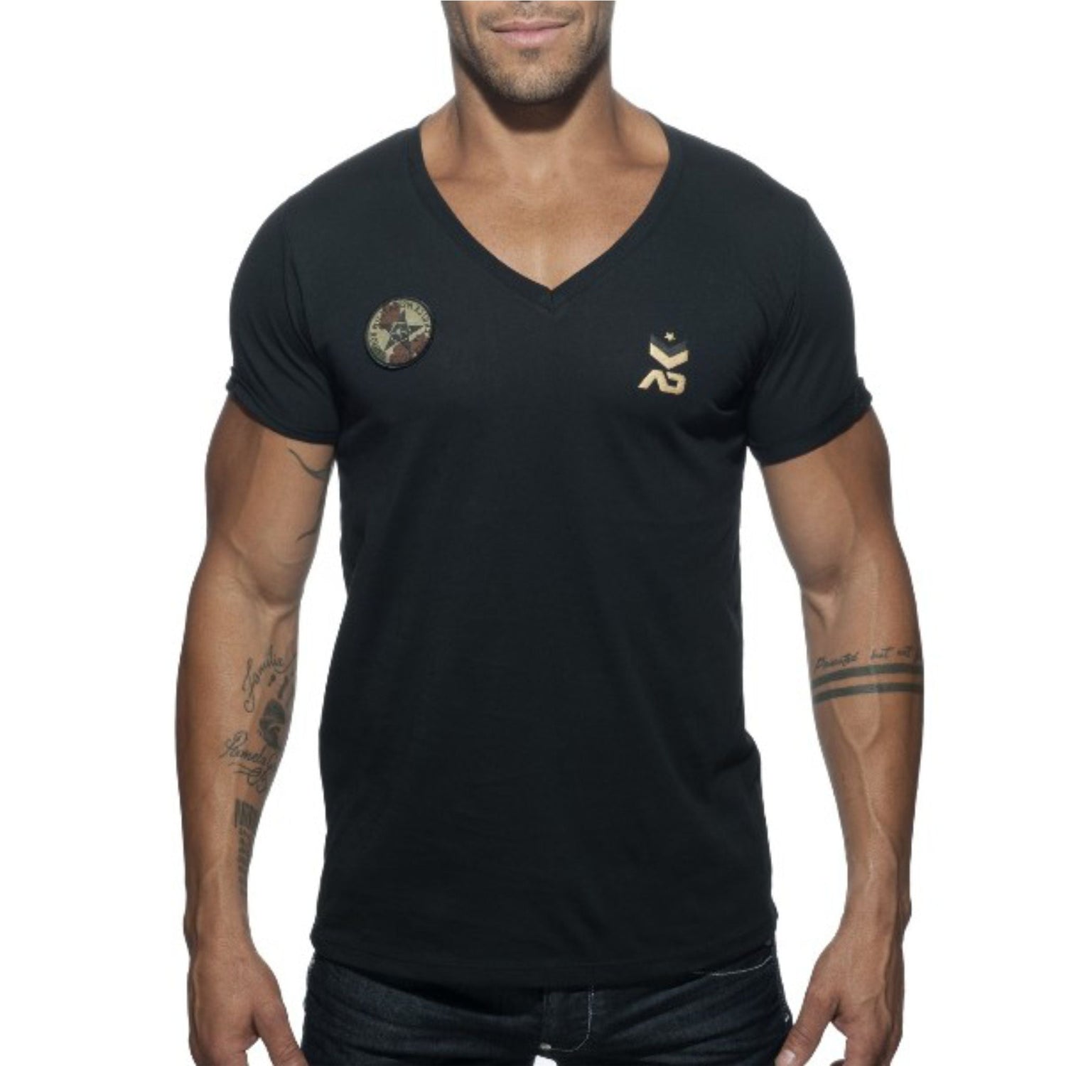 ADDICTED MILITARY T-SHIRT - BLACK - ADDICTED SA