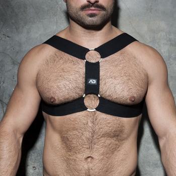ADDICTED DOUBLE RING HARNESS - BLACK - ADDICTED SA
