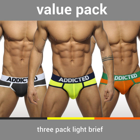 ADDICTED 3 PACK LIGHT BRIEF