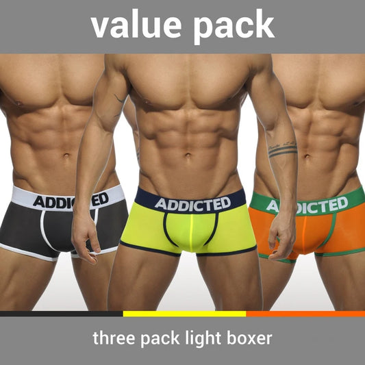 ADDICTED 3 PACK LIGHT BOXER - ADDICTED SA