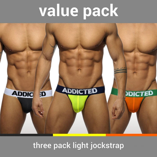ADDICTED 3 PACK LIGHT JOCK - ADDICTED SA