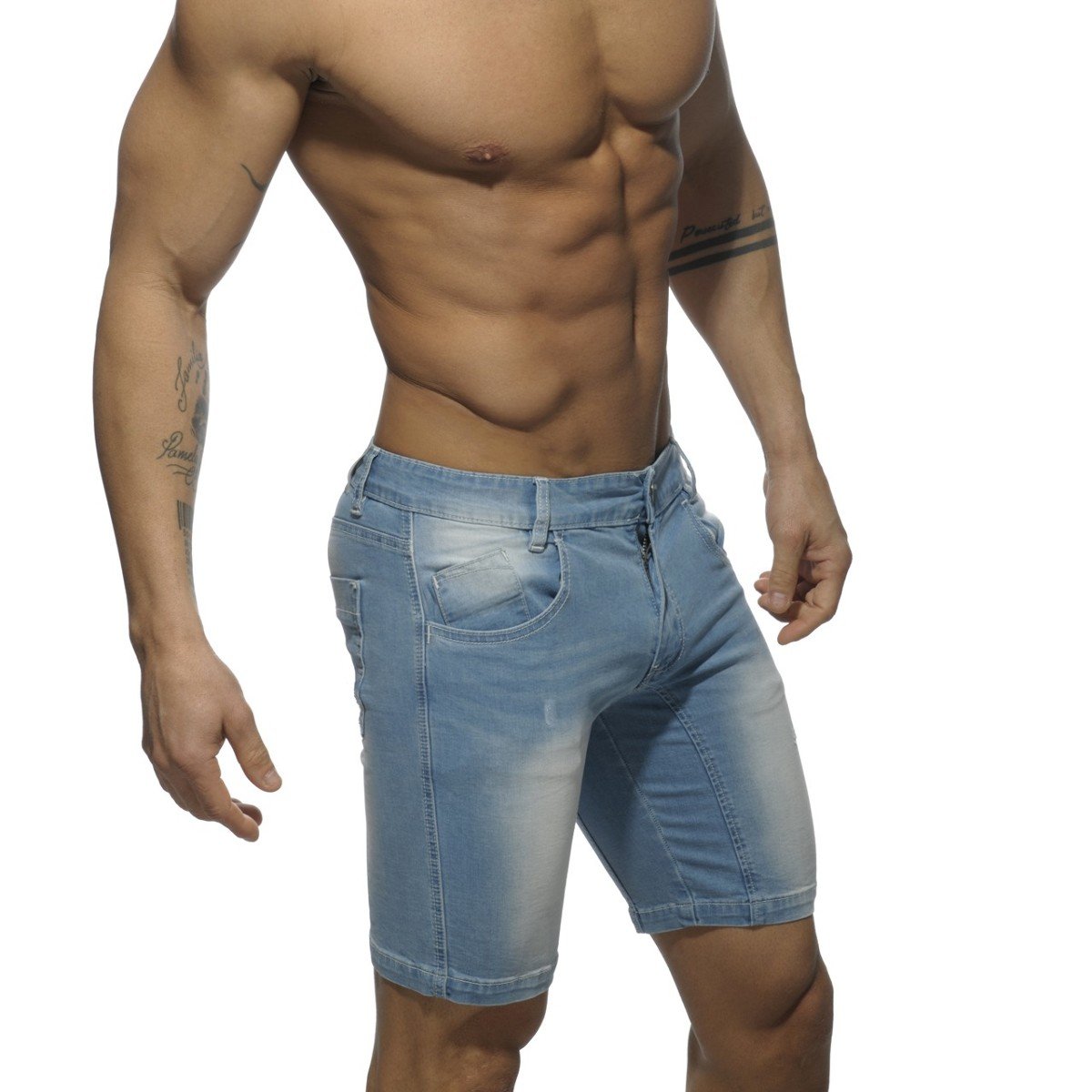 ADDICTED MID LENGTH SHORT - BLUE JEANS