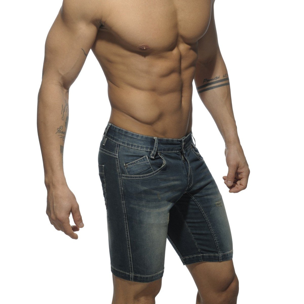ADDICTED MID LENGTH SHORT - DARK JEANS - ADDICTED SA
