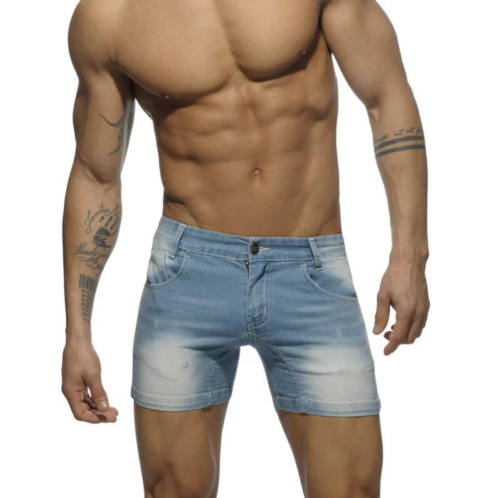 ADDICTED SHORT JEANS - BLUE
